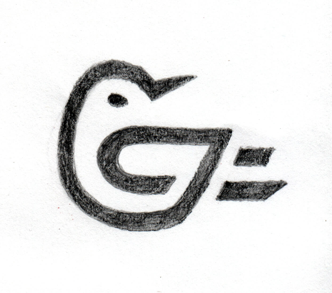 Green Jay logo sketch